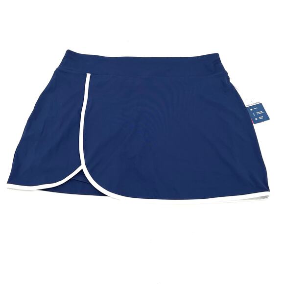 Tommy Baham Active tennis golf women’s palm leaves top and skort set. SPF 50 - Picture 3 of 13